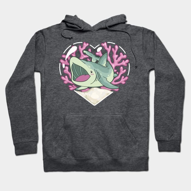 GULP, the Basking Shark Hoodie by bytesizetreasure